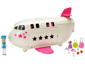 Polly Pocket Mega Jato De Viagem 35cm - Mattel Polly Pocket Mega Jato De Viagem 35cm - Mattel