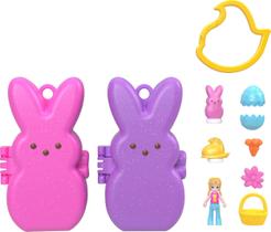 Polly Pocket x Peeps - Conjunto com 6 Microbonecas e 2 Cenários