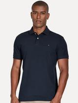 Polo Aramis Masculina Basic Piquet Azul Petróleo