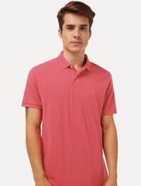 Polo Aramis Masculina Basic Piquet Rosa Coral