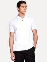 Polo Aramis Masculina Interlock Malha Pima Cotton Branca