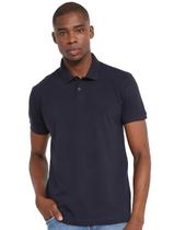 Polo Aramis Masculina Piquet 3D Logo Bordado Azul Marinho