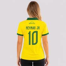Polo Brasil Penta Feminina Amarela 10 Neymar Jr Polo Brasil Penta Feminina Amarela 10 Neymar Jr
