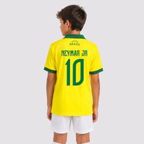 Polo Brasil Penta Juvenil Amarela 10 Neymar Jr