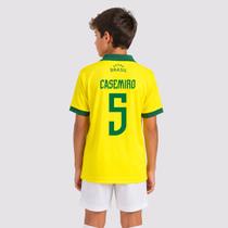 Polo Brasil Penta Juvenil Amarela 5 Casemiro