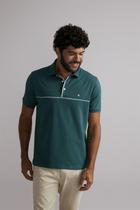 Polo Comfort Malha - Verde Floresta / Creme