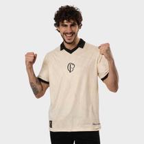 Polo Corinthians 115 Anos Bege Polo Corinthians 115 Anos Bege