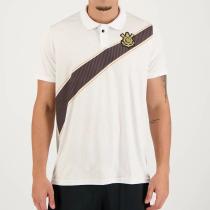 Polo corinthians oddity branco/preto