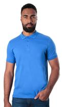 Polo cotton pima com elastano lisa azul royal Polo cotton pima com elastano lisa azul royal