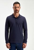 Polo docthos slim manga longa piquet elastano Polo docthos slim manga longa piquet elastano