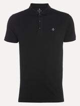 Polo Dudalina Masculina Essentials Extra Cotton Dark Icon Preta
