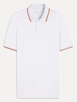 Polo Ellus Masculina Piquet Classic Easa Friso Light Branca