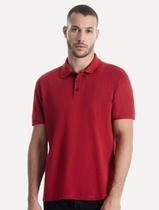 Polo Ellus Masculina Piquet Classic Easa Melange Vermelho Escuro