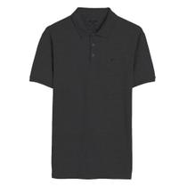 Polo Ellus Piquet e Asa Melange Classic Masculina Cinza