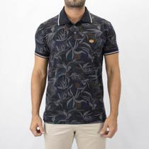 Polo estampa folhagem