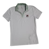 Polo fila feminino line fbox-branco/verde estampado