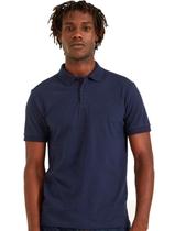 Polo Forum Masculina Malha Muscle Icon Chest Azul Marinho