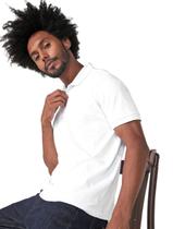 Polo Forum Masculina Malha Muscle Logo Branca