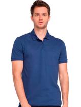Polo Forum Masculina Piquet Basic Azul Escuro