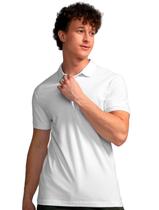 Polo Forum Masculina Piquet Muscle Logo Branca