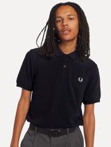 Polo Fred Perry Masculina Regular Piquet Plain Logo Azul Marinho Polo Fred Perry Masculina Regular Piquet Plain Logo Azul Marinho