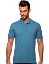 Polo Guess Masculina Piquet Rigel Blue Azul Índigo