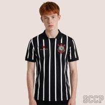 Polo Infantil Corinthians Gola Tradicional Listrada Tecido Macio Para Passeios e Lazer Polo Infantil Corinthians Gola Tradicional Listrada Tecido Macio Para Passeios e Lazer