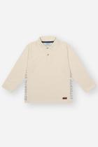 Polo Infantil Divertto de Manga Longa com Botões