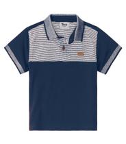 Polo Infantil Estampada Trick Nick Azul