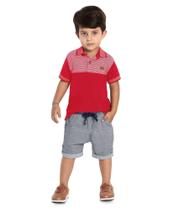 Polo Infantil Estampada Trick Nick Vermelho