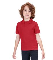 Polo Infantil Masculina Em Cotton Trick Nick Vermelho