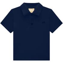 Polo Infantil Milon em Algodão na cor Azul Marinho