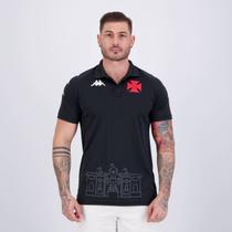 Polo Kappa Vasco Supporter 2024 Preta Polo Kappa Vasco Supporter 2024 Preta