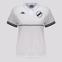 Polo Kappa Vasco Supporter Monochromatic Feminina Branca e Preta Polo Kappa Vasco Supporter Monochromatic Feminina Branca e Preta