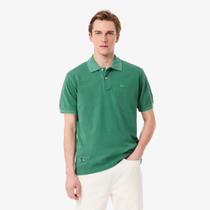 Polo Lacoste Clássico Fit L.12.12 com Efeito Lavado Polo Lacoste Clássico Fit L.12.12 com Efeito Lavado