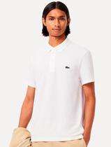 Polo Lacoste Masculina Regular Fit Pufe Branca