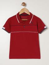 Polo Malha Manga Curta Infantil Para Menio - VERMELHO Polo Malha Manga Curta Infantil Para Menio - VERMELHO