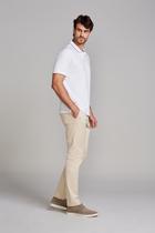 Polo Manga Curta Comfort Malha Básica - Branco
