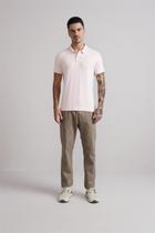 Polo Manga Curta Premium Malha Slim Fit - Rosa
