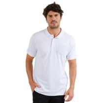 Polo Masc Plus C/ Bolso Algodão Com Elastano Sibra CP0002CBP