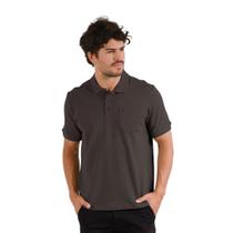 Polo Masc Plus C/ Bolso Algodão Com Elastano Sibra CP0002CBP