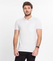 Polo Masculina Básica Com Bolso Select Branco