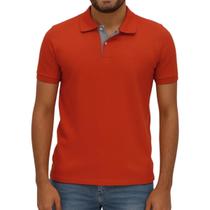 Polo Masculina Básica Ogochi Terracota Cor:MarromTamanho:G Polo Masculina Básica Ogochi Terracota Cor:MarromTamanho:G