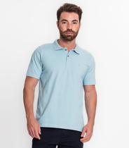 Polo Masculina Básica Piquê Diametro Azul