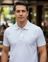 Polo Masculina Básica Slim em Algodão P AO XXG