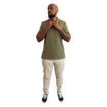 Polo Masculina com Friso na Gola Rabbitohs