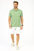 Polo Masculina Headplay Meia Malha Jacquard Conforto Premium veste até G5