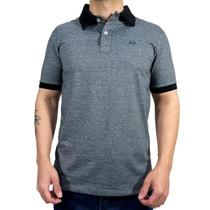 Polo Masculina Jacquard Cinza Dawson Polo Masculina Jacquard Cinza Dawson