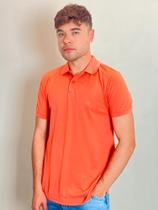 Polo Masculina Piquet Básica Com Botões Polo Wear Laranja Médio Polo Masculina Piquet Básica Com Botões Polo Wear Laranja Médio