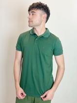 Polo Masculina Piquet Básica Com Botões Polo Wear Verde Médio Polo Masculina Piquet Básica Com Botões Polo Wear Verde Médio